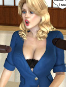 Huge boobs 3d cuties gets seduced and gonna be fucked by sex hungry black dudes.
