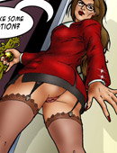 Nasty chick enjoys swallowing a thick cartoon meat