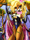 Drawn naughty chicks in tight outfits looking so hot while dancing.