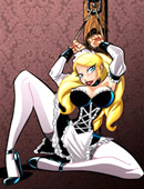 Irresistible hot toon blonde in gorgeous maid uniform teasing on these xxx pics.